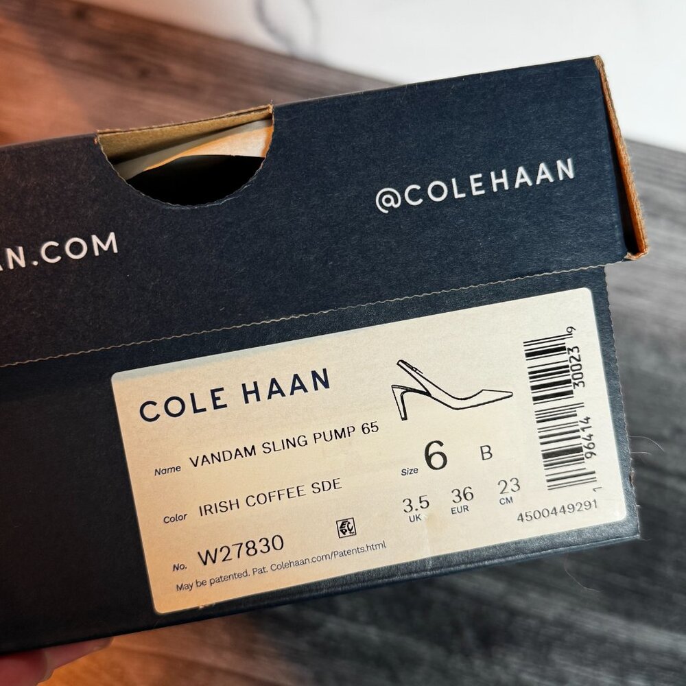 Cole Haan Vandam Sling Pump - Irish Coffe Suede - Picture 4 of 4